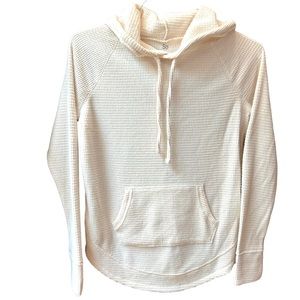 SO Cream Knit Hoodie Sweater M